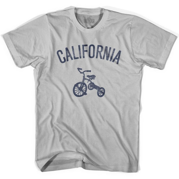 California State Tricycle Adult Cotton T-shirt - Cool Grey