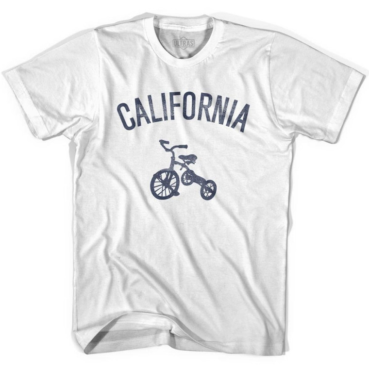 California State Tricycle Womens Cotton T-shirt - White