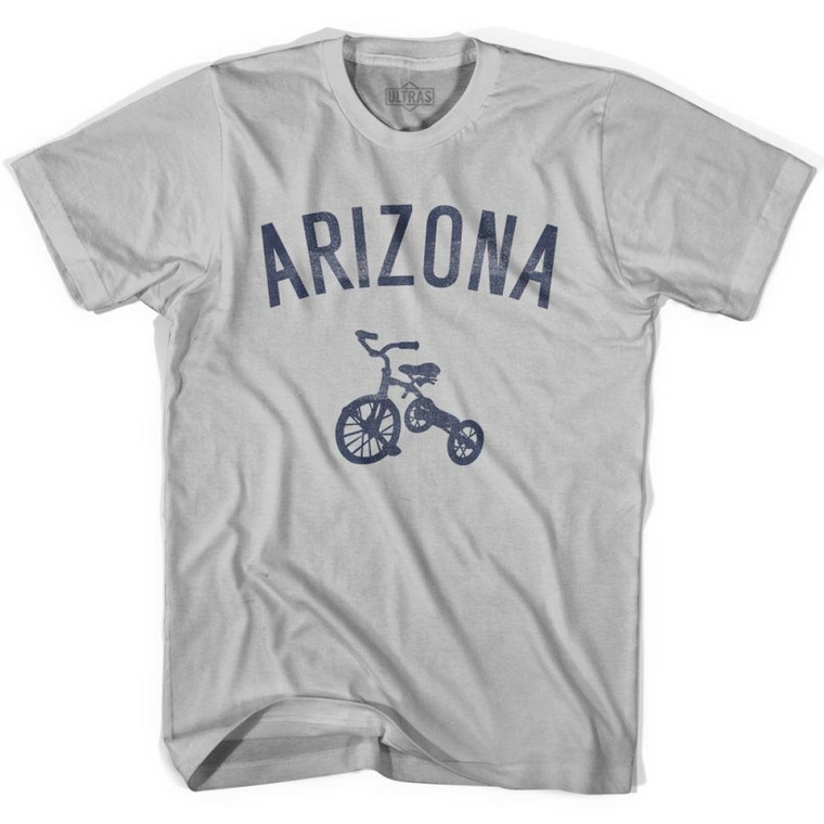 Arizona State Tricycle Adult Cotton T-shirt - Cool Grey