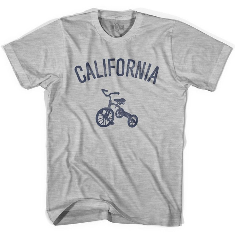 California State Tricycle Womens Cotton T-shirt - Grey Heather