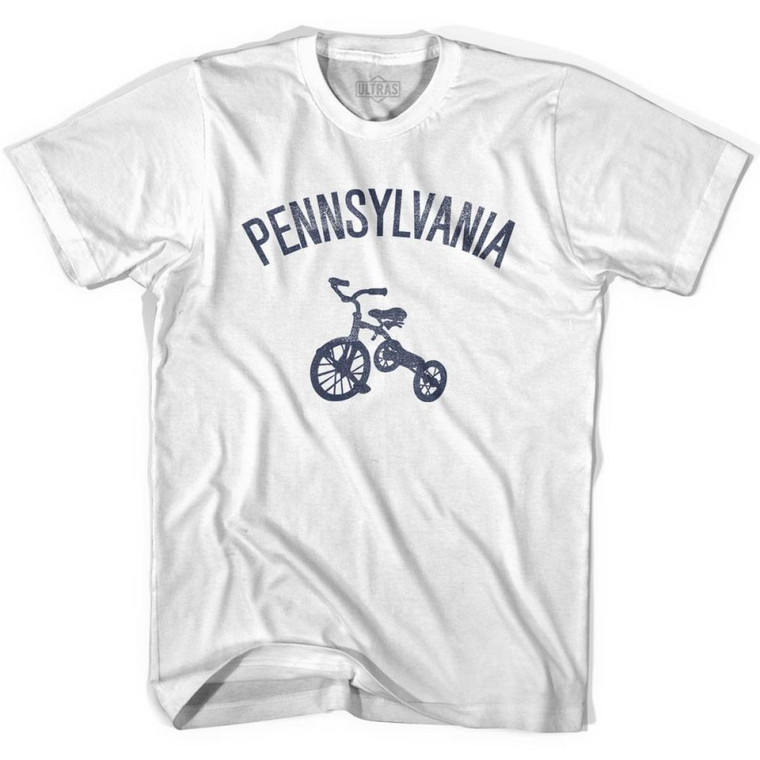 Pennsylvania State Tricycle Youth Cotton T-shirt - White