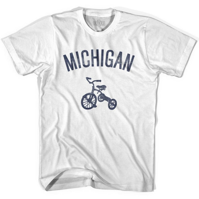 Michigan State Tricycle Youth Cotton T-shirt - White