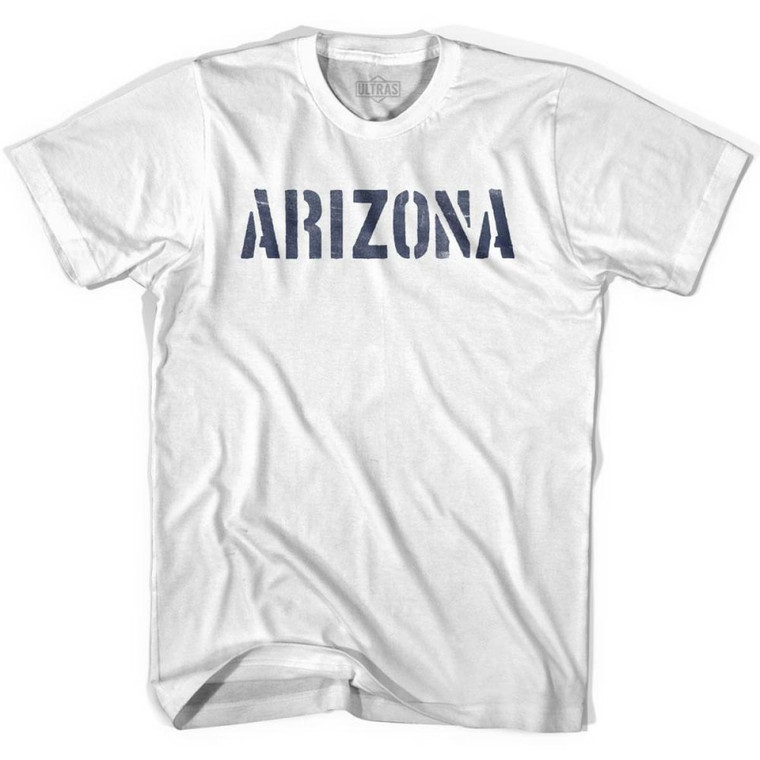 Arizona State Stencil Youth Cotton T-shirt - White
