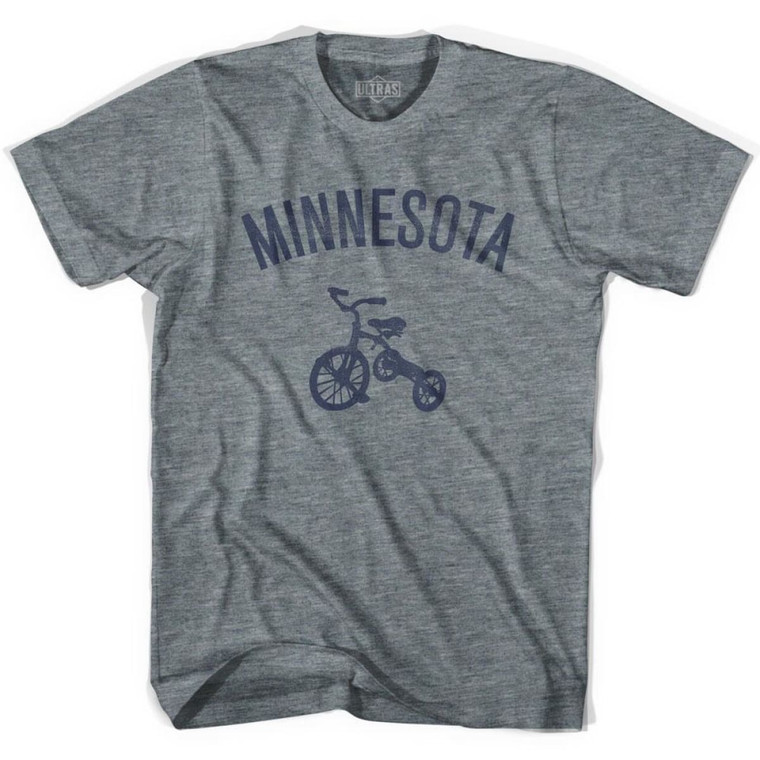 Minnesota State Tricycle Youth Tri-Blend T-shirt - Athletic Grey