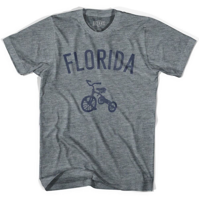 Florida State Tricycle Adult Tri-Blend T-shirt - Athletic Grey