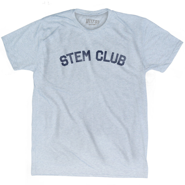 STEM Club Adult Tri-Blend T-shirt - Athletic White