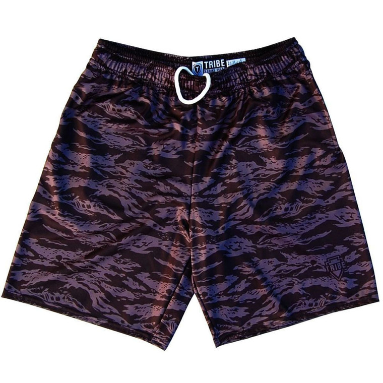 River Camo Lacrosse Shorts Made in USA - Black