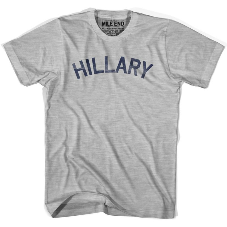 Hillary Vintage T-shirt-Adult - Grey Heather