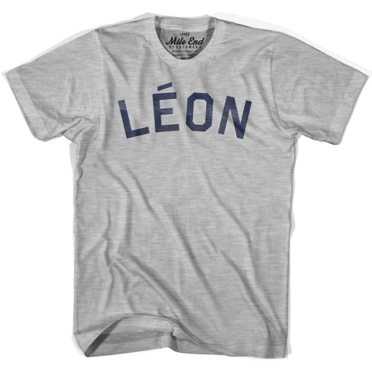 Leon Vintage T-shirt-Adult - Grey Heather