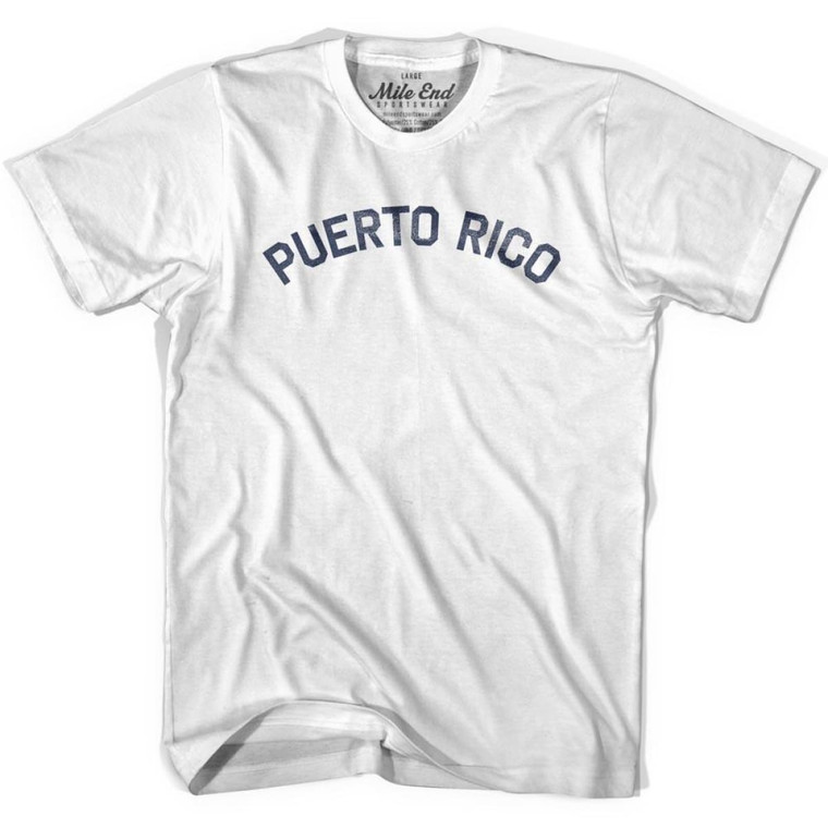 Puerto Rico Vintage T-shirt-Adult - Grey Heather