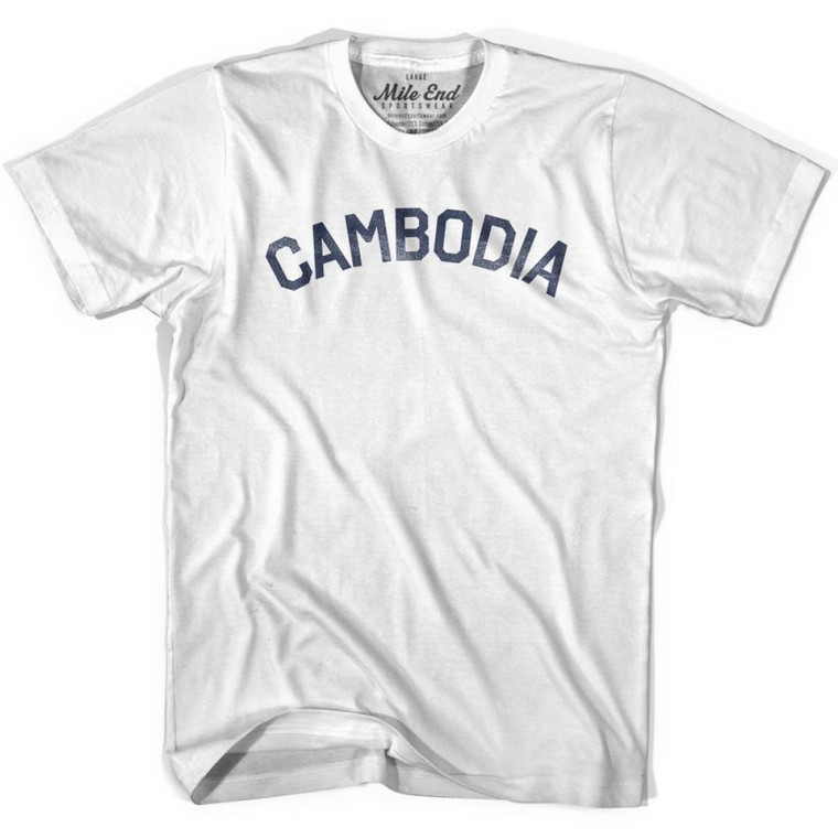 Cambodia Vintage T-shirt-Adult - Grey Heather