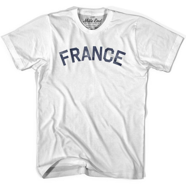 France Vintage T-shirt-Adult - Grey Heather