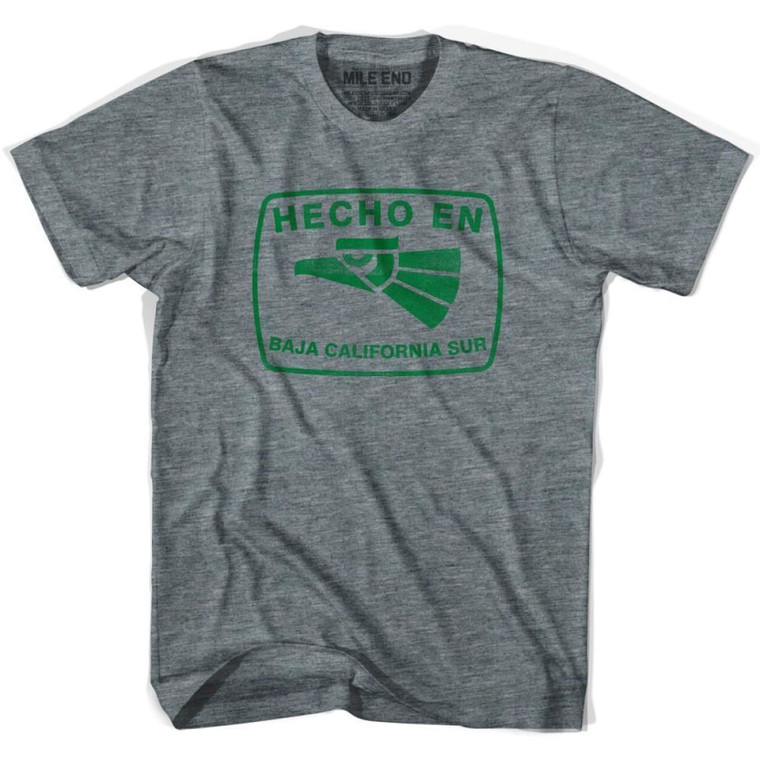 Hecho En Baja California Sur Vintage T-shirt-Adult - Athletic Grey