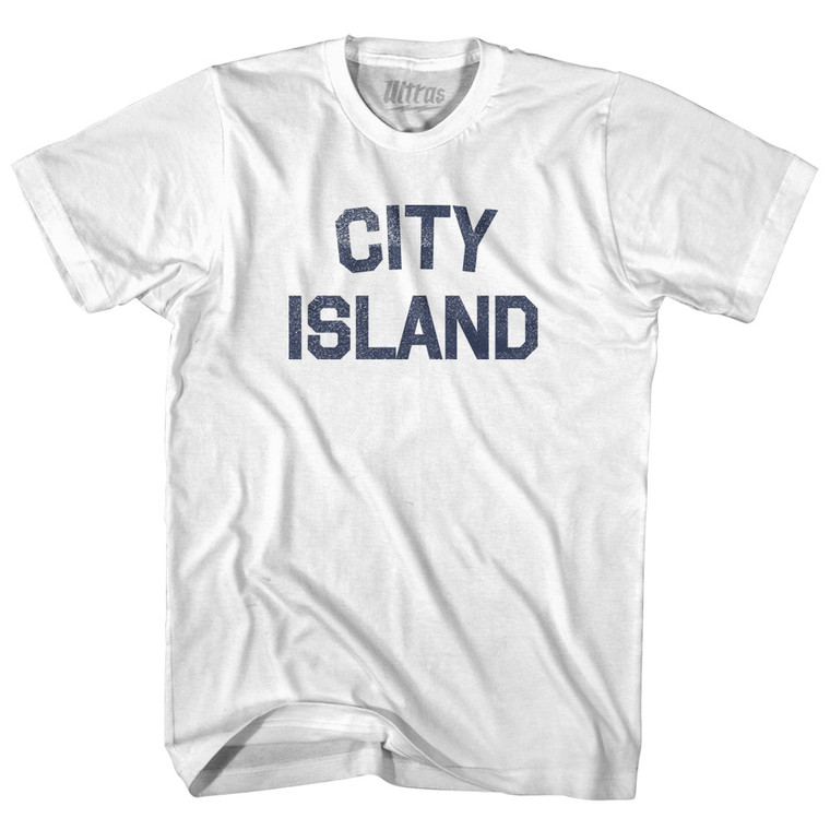 City Island Adult Cotton T-shirt - White