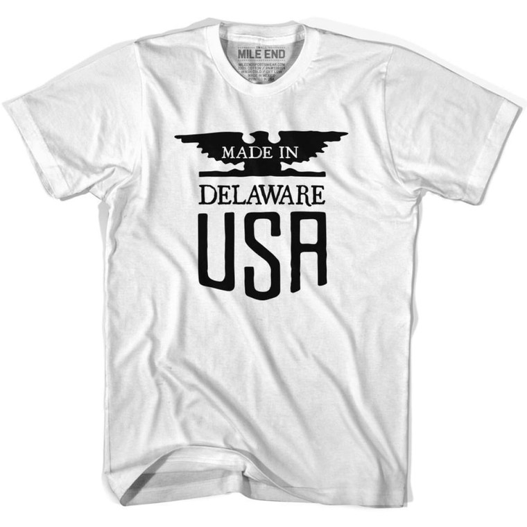 Delaware Vintage Eagle T-shirt-Adult - White