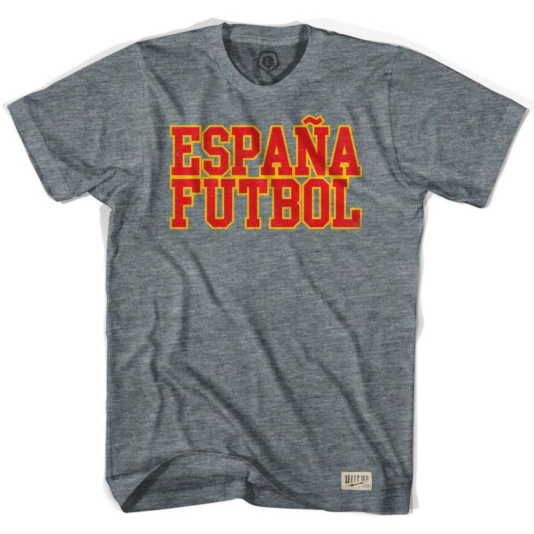 Spain Espana Futbol Nation Soccer T-shirt - Athletic Grey