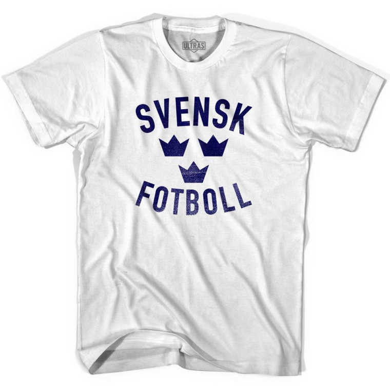 Ultras Sweden Svensk Fotboll Soccer T-shirt - White