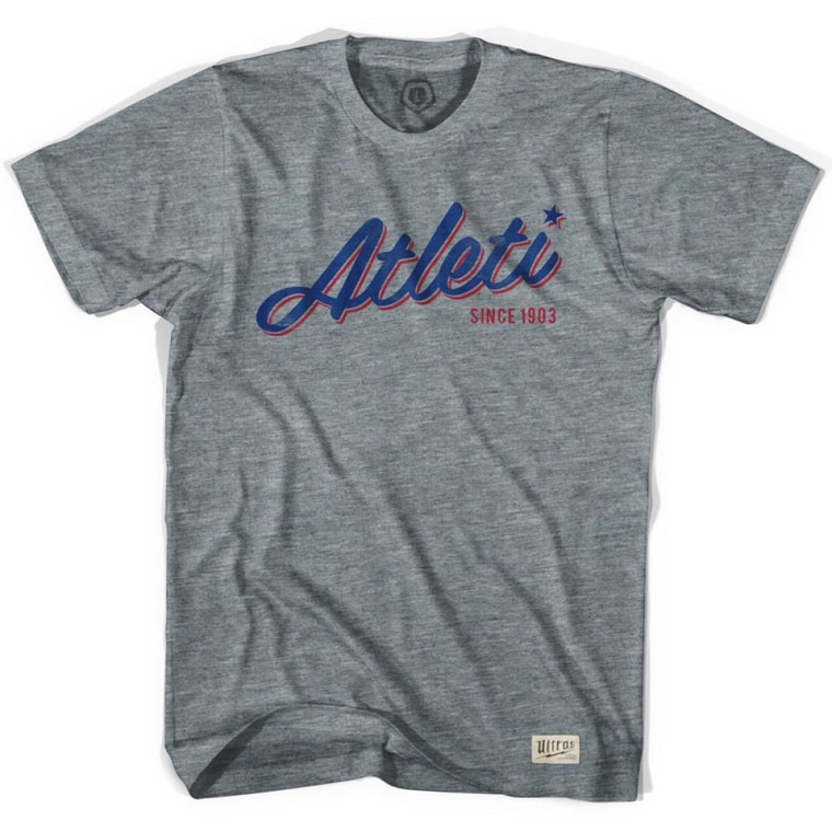 Atletico Madrid Atleti Soccer T-shirt - Athletic Grey