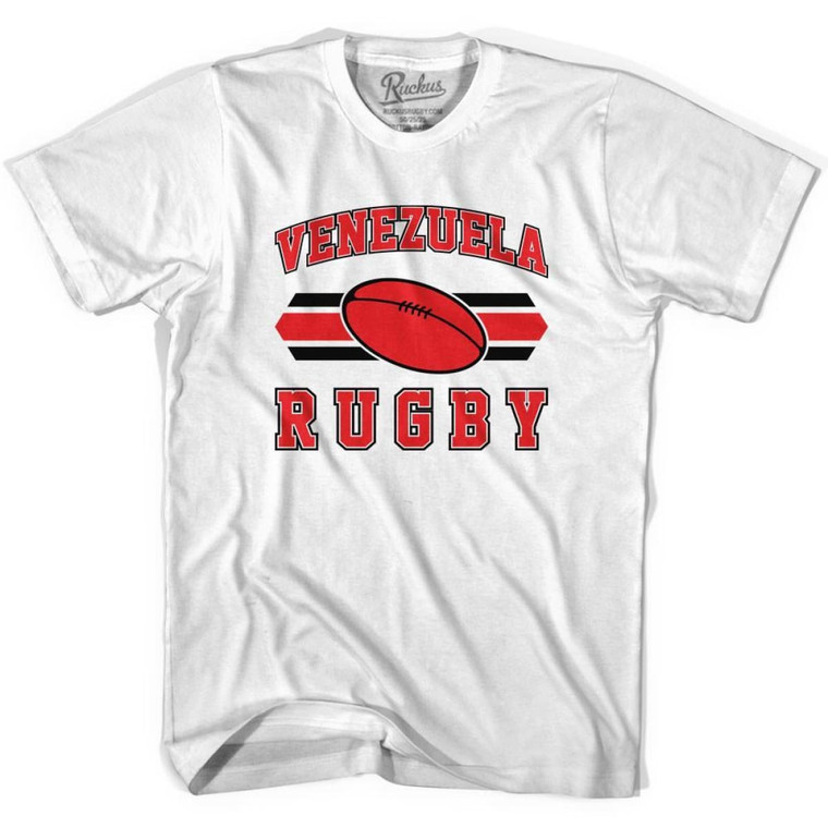 Venezuela 90's Rugby Ball T-shirt-White