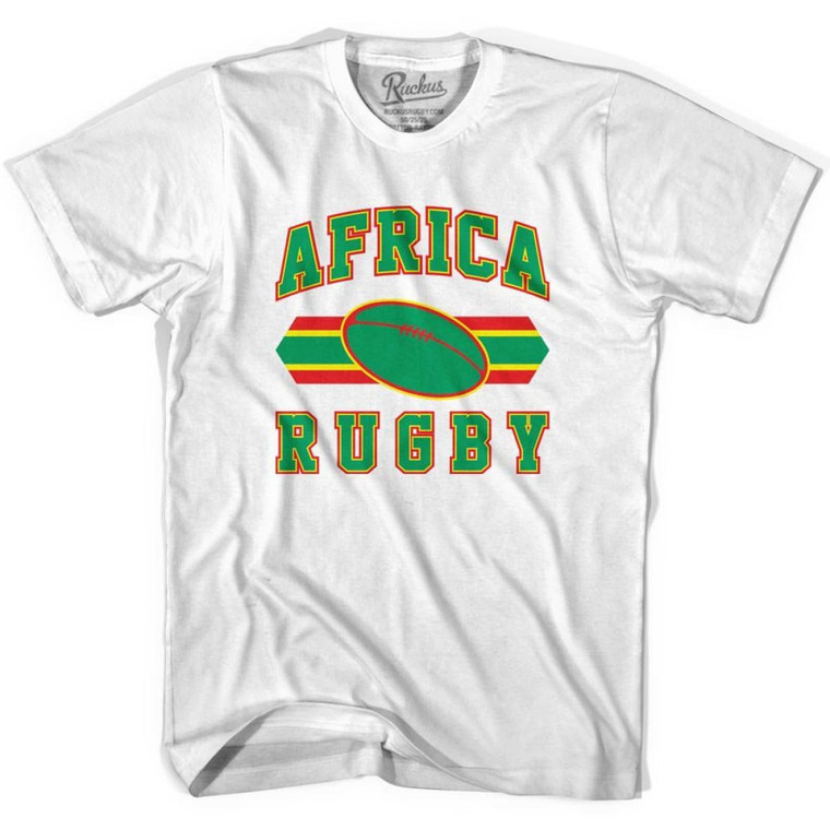 Africa Rugby Ball 90's Rugby Ball T-shirt - White