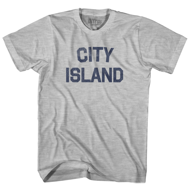 City Island Adult Cotton T-shirt - Grey Heather