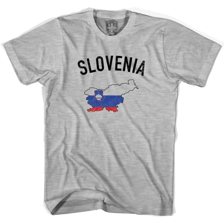Slovenia Flag & Country T-shirt - Grey Heather