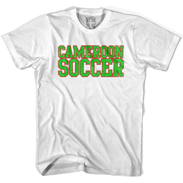 Cameroon Soccer Nations World Cup T-shirt-White