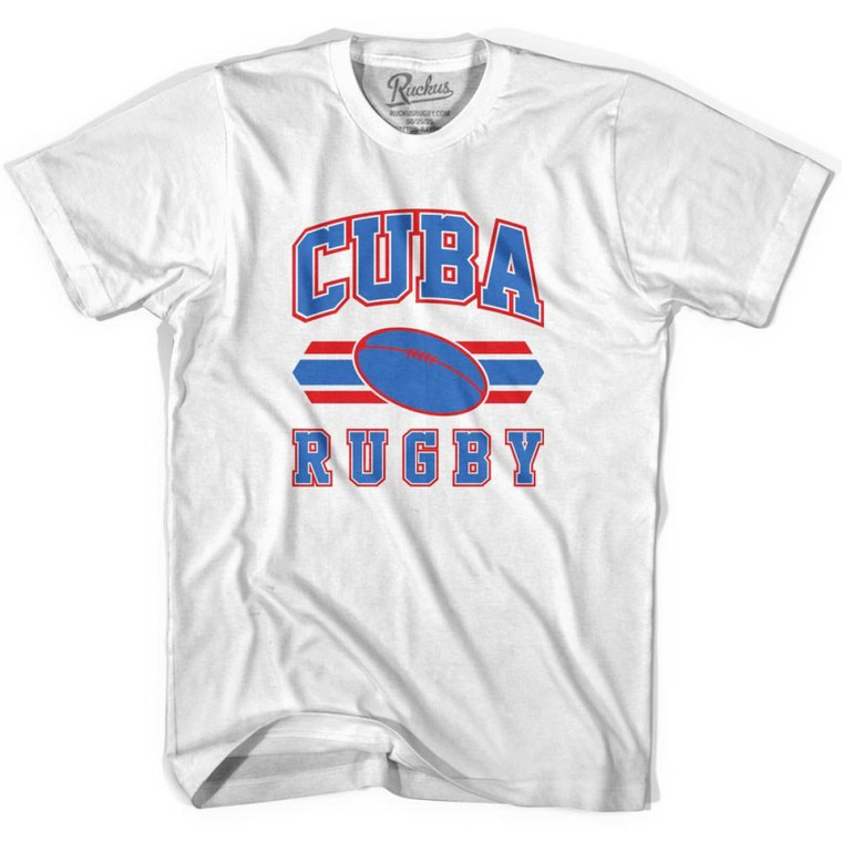 Cuba 90's Rugby Ball T-shirt - White