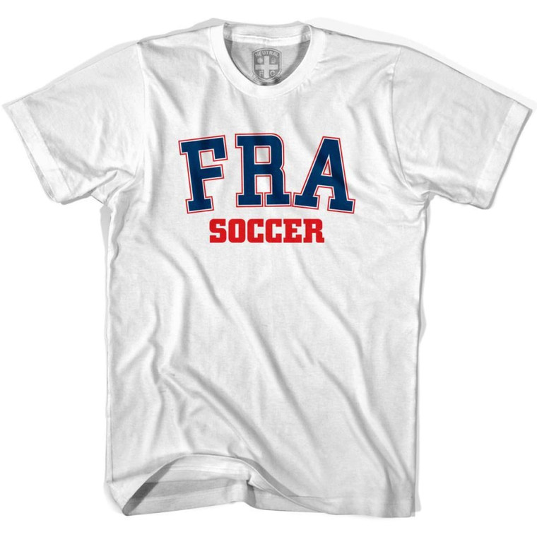 France FRA Soccer Country Code T-shirt - White