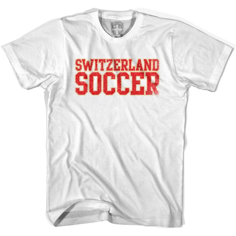 Switzerland Soccer Nations World Cup T-shirt-White