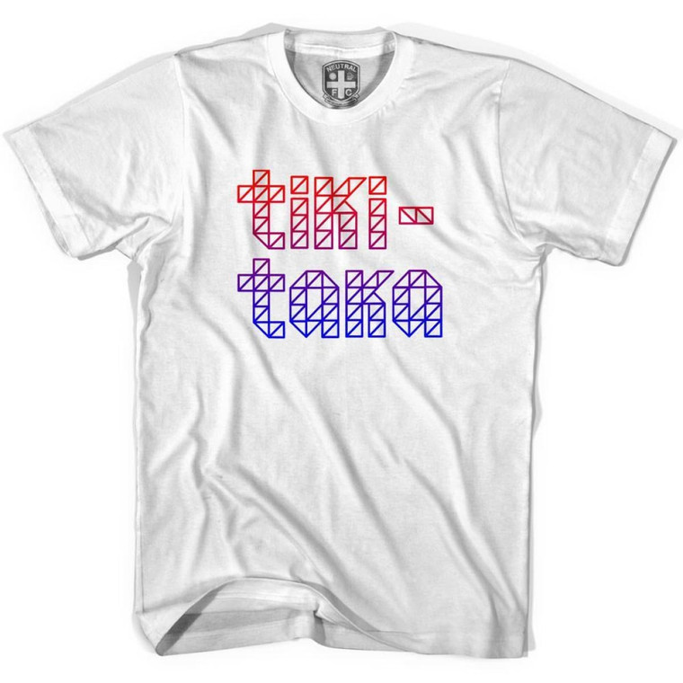 Barcelona Tiki Taka Soccer T-shirt - White