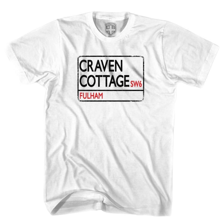 Fulham Craven Cottage Sign T-shirt - White