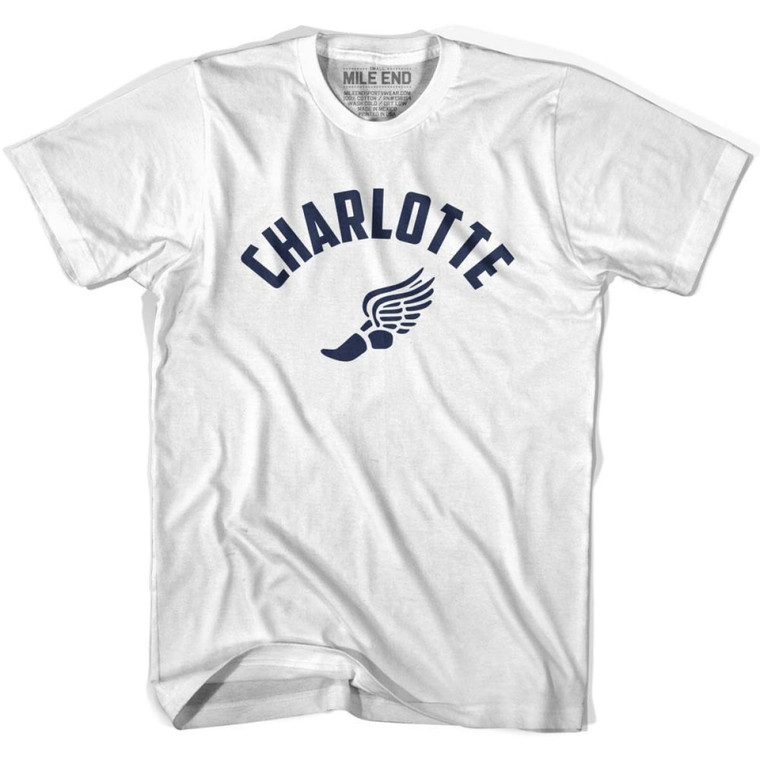 Charlotte Running Winged Foot Track T-shirt - White