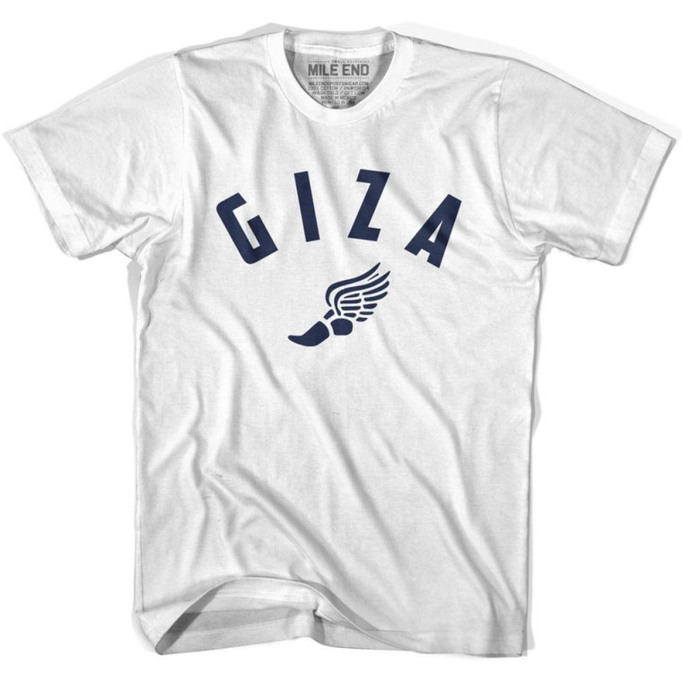 Giza Running Winged Foot Track T-shirt - White