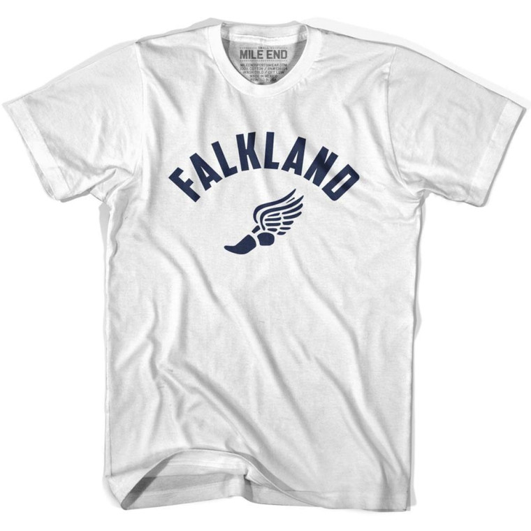 Falkland Running Winged Foot Track T-shirt-White