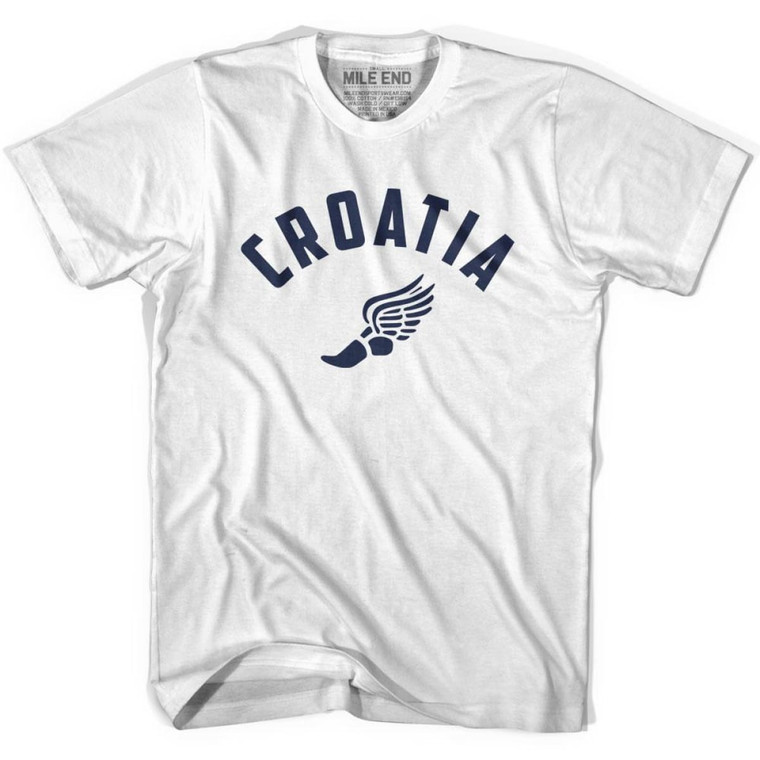 Croatia Running Winged Foot Track T-shirt - White