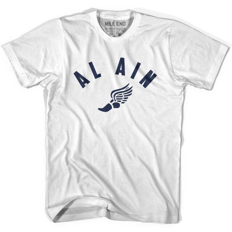 Al Ain Running Winged Foot Running Winged Foot Track T-shirt - White