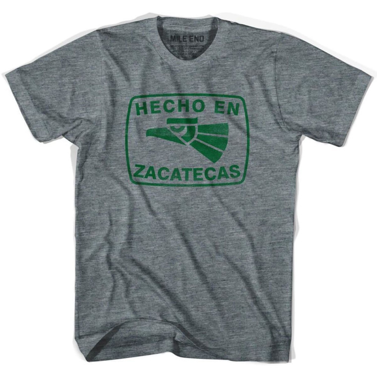 Hecho En Zacatecas Vintage T-shirt - Athletic Grey