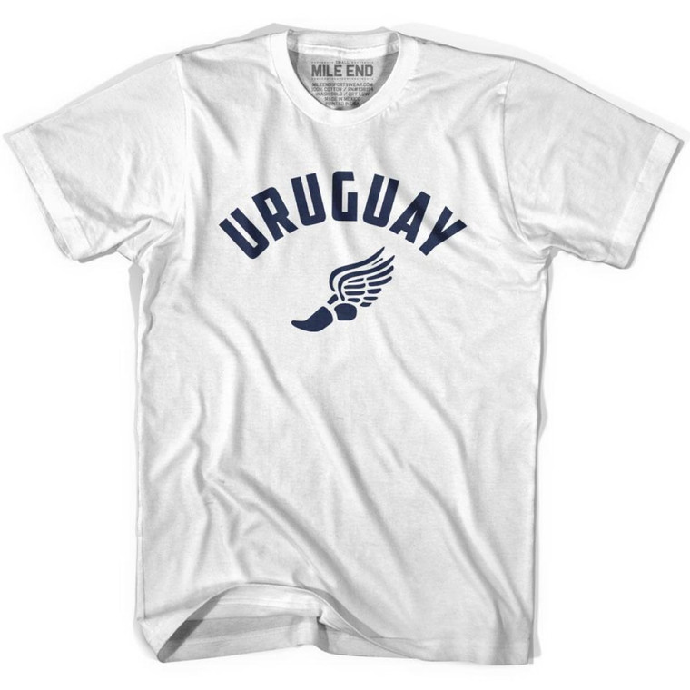 Uruguay Running Winged Foot Track T-shirt - White