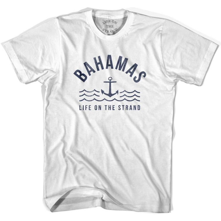 Bahamas Anchor Life on the Strand T-shirt - White