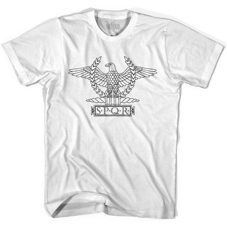Rome Eagle SPQR Ultras Soccer T-shirt-Adult - White