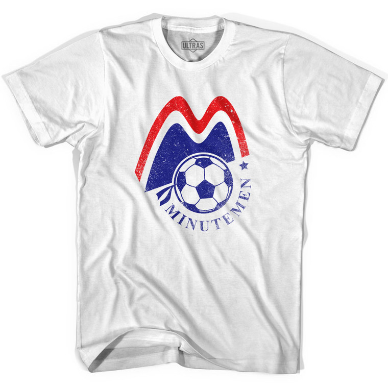 Ultras Boston Minutemen Soccer Ultras Soccer T-shirt-Adult - White
