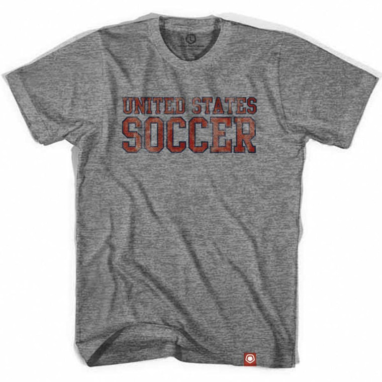 United States Soccer Nation T-shirt-Adult - Athletic Grey