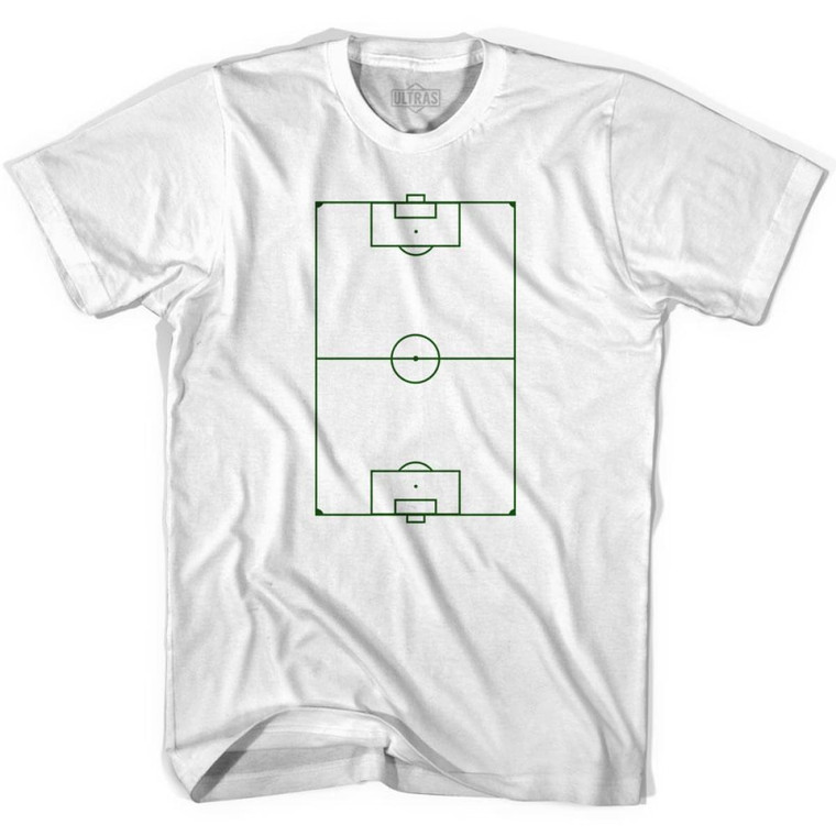 Ultras Soccer Field Soccer T-shirt-Adult - White