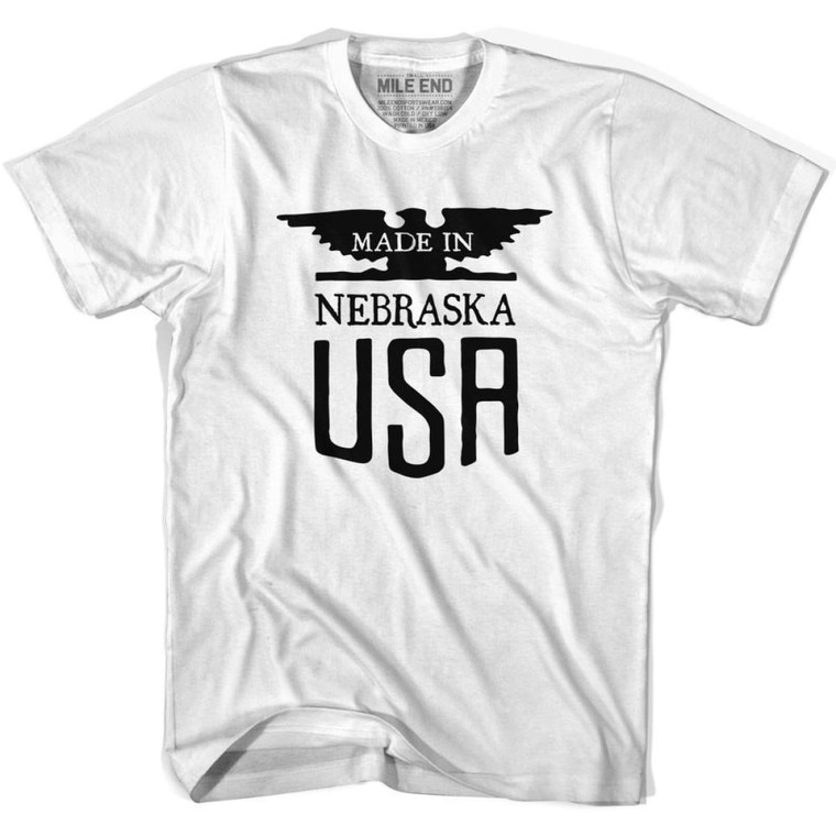 Nebraska Vintage Eagle T-shirt - White