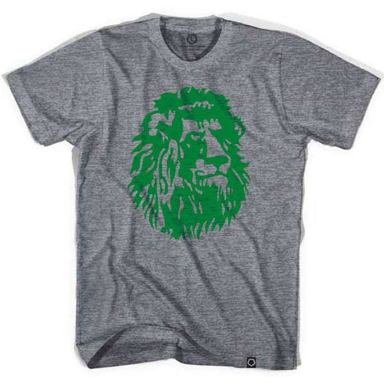 Cameroon Indomitable Lions Lion Soccer T-shirt-Adult - Athletic Grey