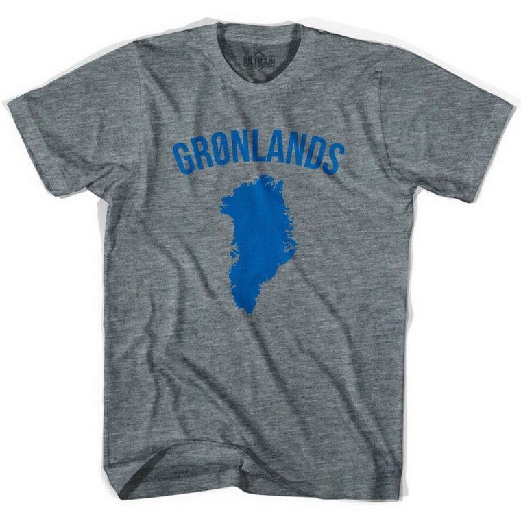 Ultras Greenland Gronland Country Soccer T-shirt-Adult - Athletic Grey