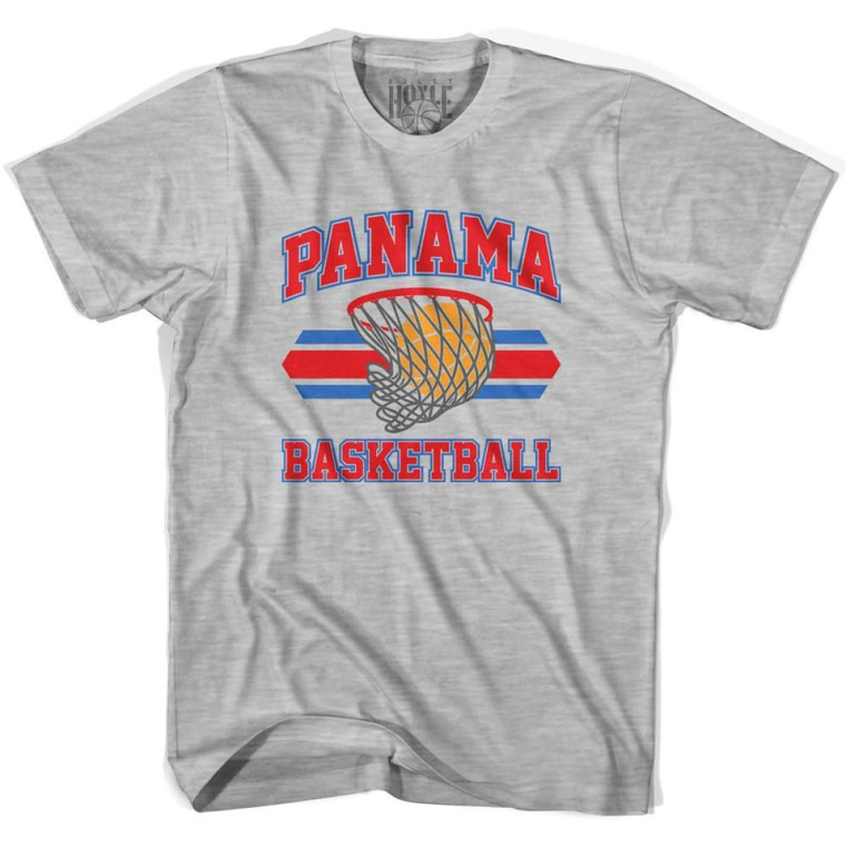 Panama 90's Basketball T-shirts - Grey Heather