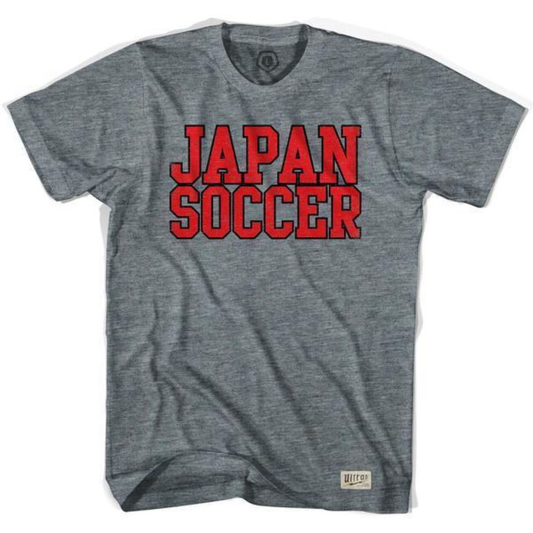 Japan Soccer Nation Soccer T-shirt-Adult - Athletic Grey