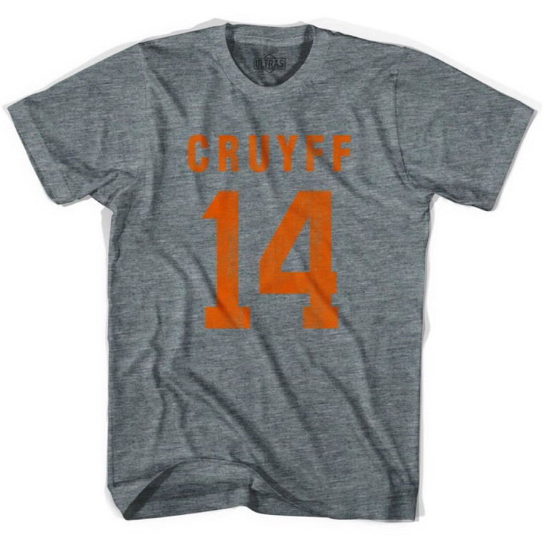 Ultras Cruyff 14 Soccer T-shirt-Adult - Athletic Grey